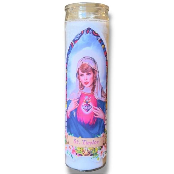Taylor Swift St. Taylor Tall Jar Candle Humor Funny Swiftie Gift. NEW. - Picture 1 of 7